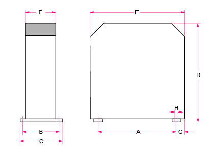Dimensioned drawing BT 4086-A